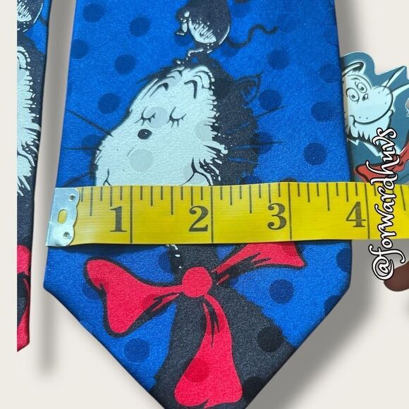 Vintage 90s Dr. Seuss Silk Tie – Cat in the Hat Comes Back, ABC Design - Picture 7 of 11